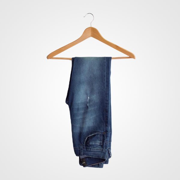 Faint Washed Denim Blue Jeans